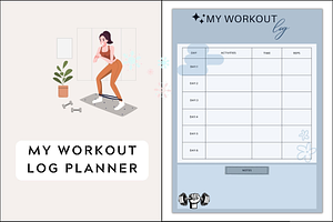 Printable Workout Log Planner