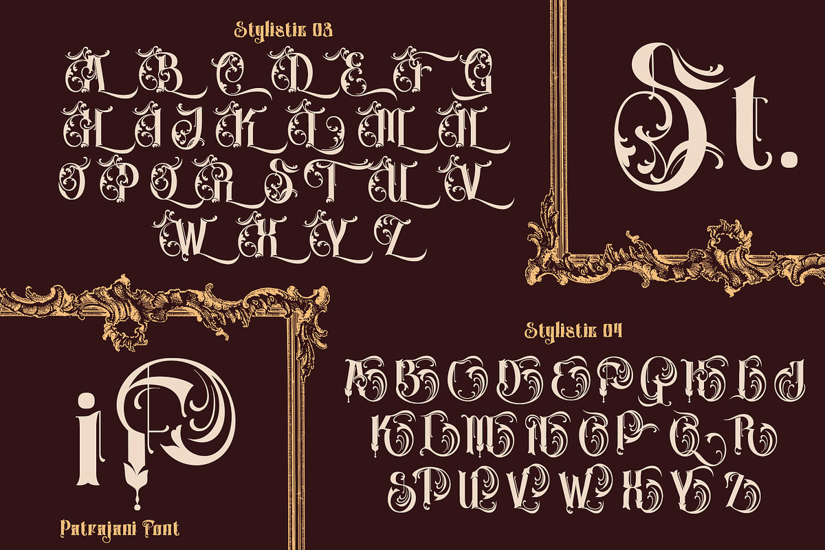 Patrajani - Decorative Serif, a Blackletter Font by TypeClassHeroes (Photo 11 of 15)
