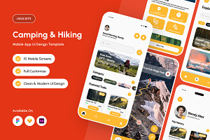 TrailNest - Camping & Hiking Mobile, an App Template by productype1