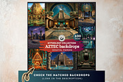 Aztec Deities Cliparts, a Person Illustration by ThatsDesignArt (Thumbnail 15 of 15)