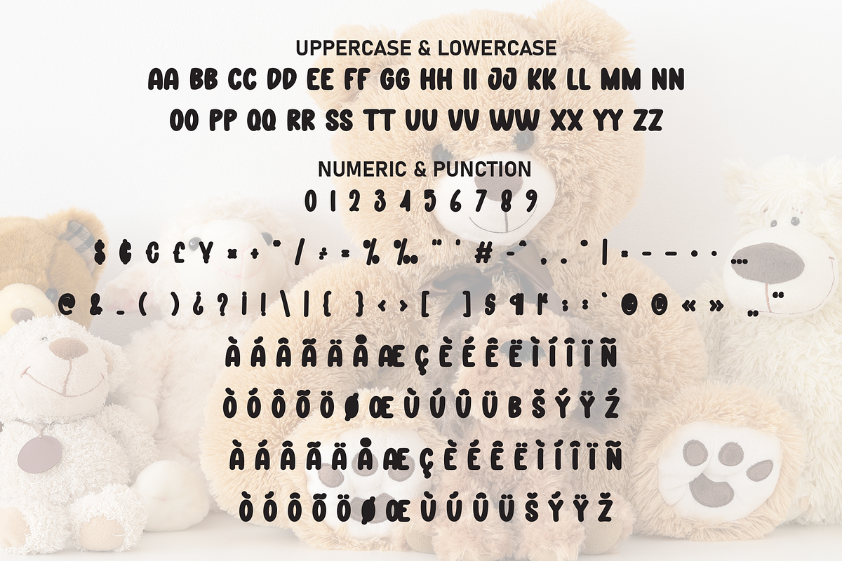 Cute Bear | Script Font, a Script Font by Scratchones (Photo 7 of 8)