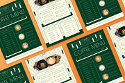 Green Art Deco Coffee Shop Food Menu, a Flyer Template by Aiyari Graphic (Thumbnail 2 of 3)