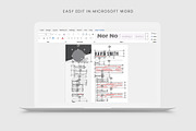 Resume/CV Template | Word & Canva, a Resume Template by HiveArts (Thumbnail 6 of 6)