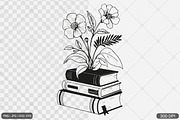 Floral Book SVG PNG Bundle Vol. 1, an Illustration by Actual Pixel (Thumbnail 27 of 29)