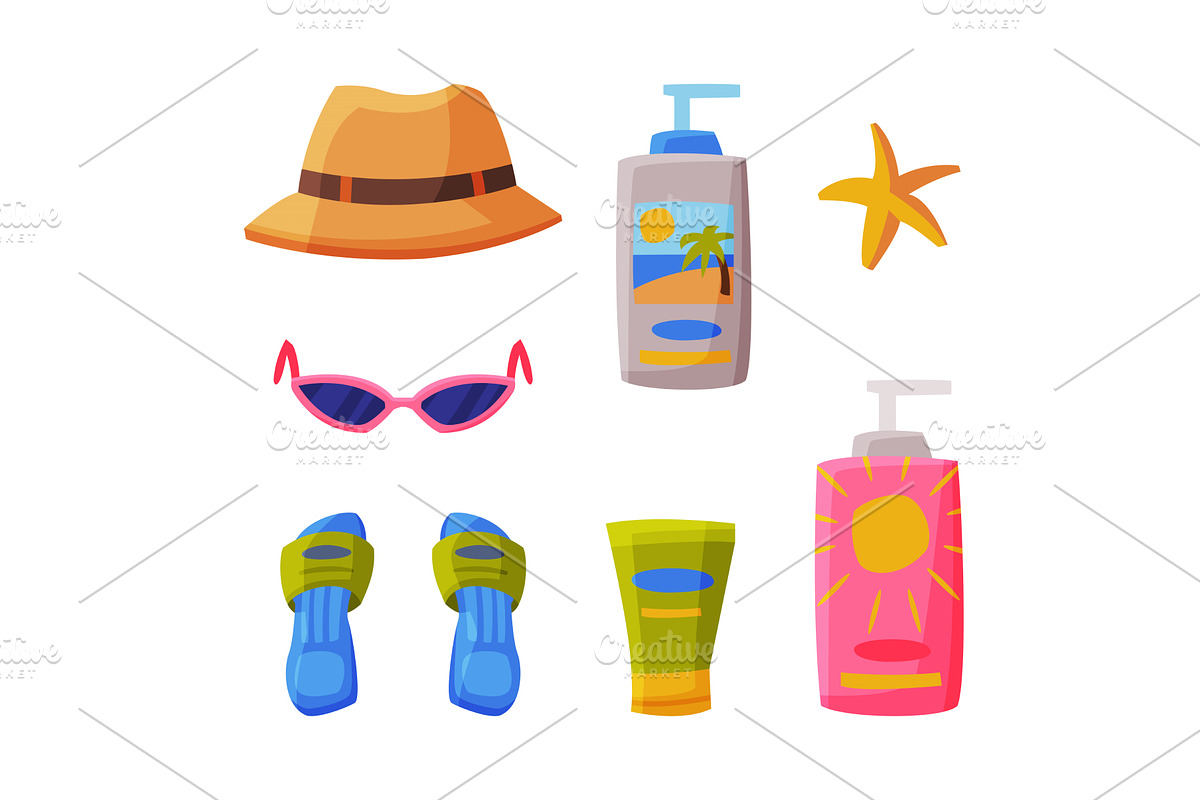 Travel and Vacation Symbol and, an Object Illustration by TopVectors