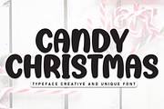 Candy Christmas | Script Font, a Script Font by Scratchones (Thumbnail 1 of 8)