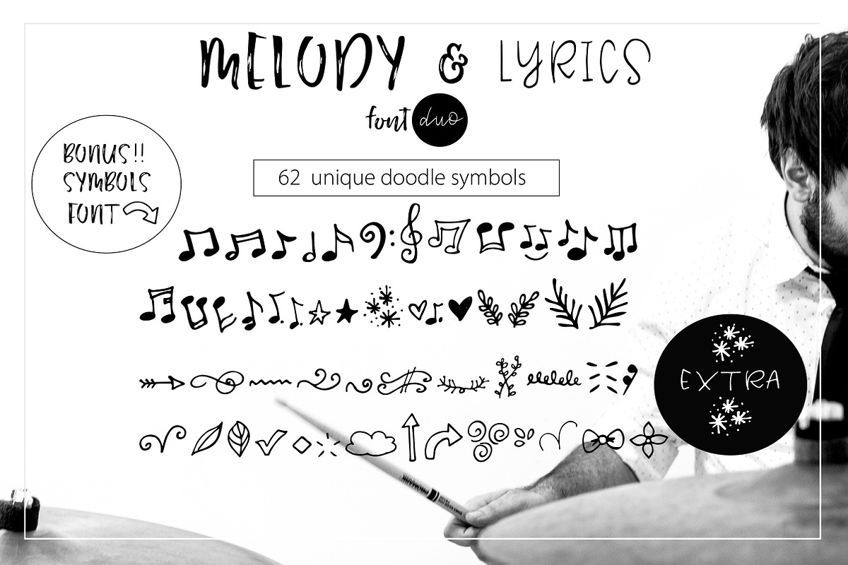 Melody & Lyrics - Font Duo, a Script Font by Inksnthings (Photo 16 of 17)