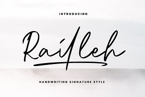 Railleh Handwriting Signature Font