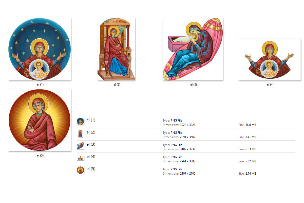 Saint Virgin Maria, an Illustration by Julia_Raketic (Photo 2 of 2)