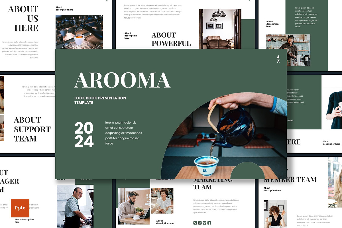 Arooma - Powerpoint Template, a Presentation Template by inspirasign (Photo 1 of 4)