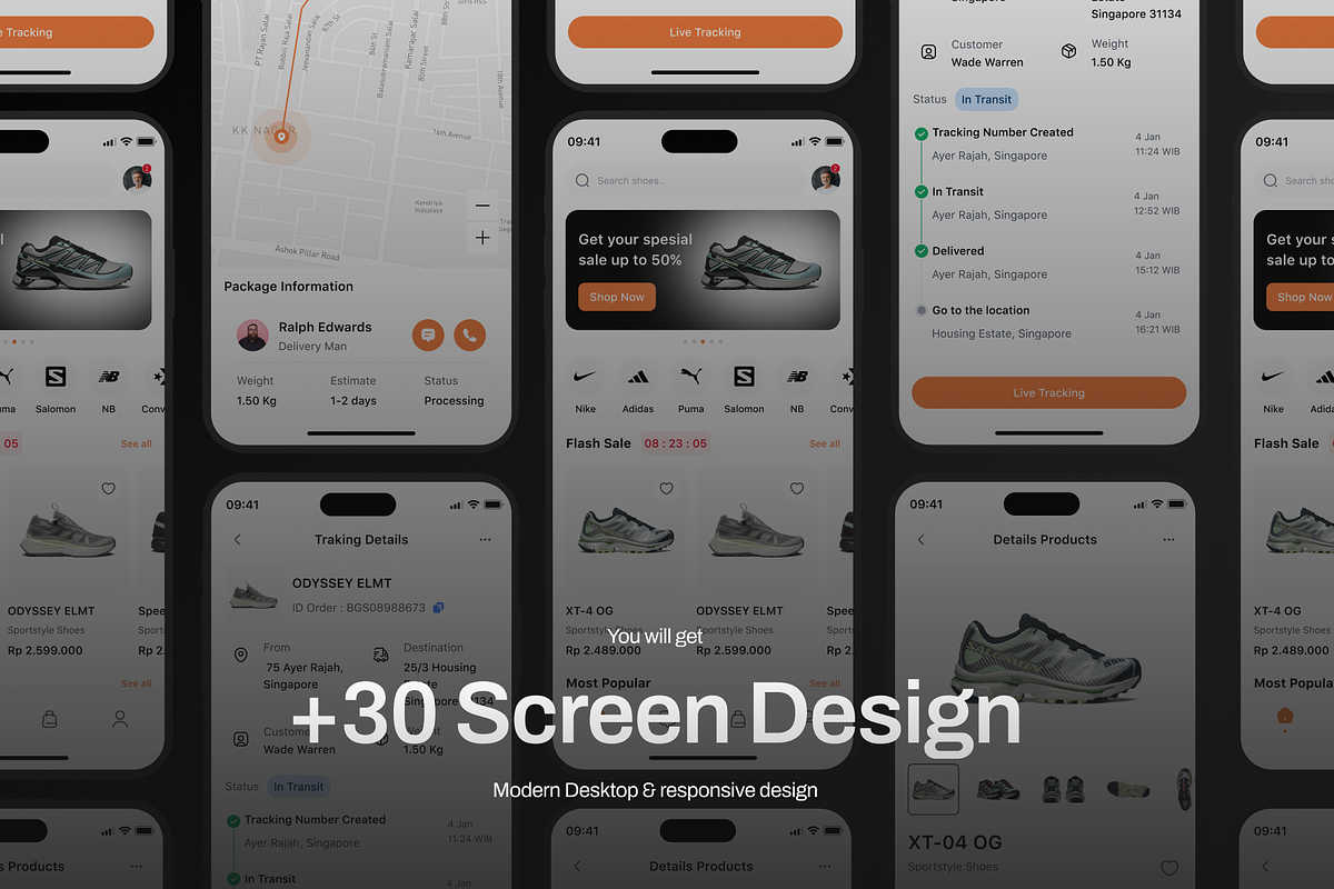 FootWise - Ecommerce Mobile UI KIT, an UI Kit Template by Odama (Photo 8 of 12)