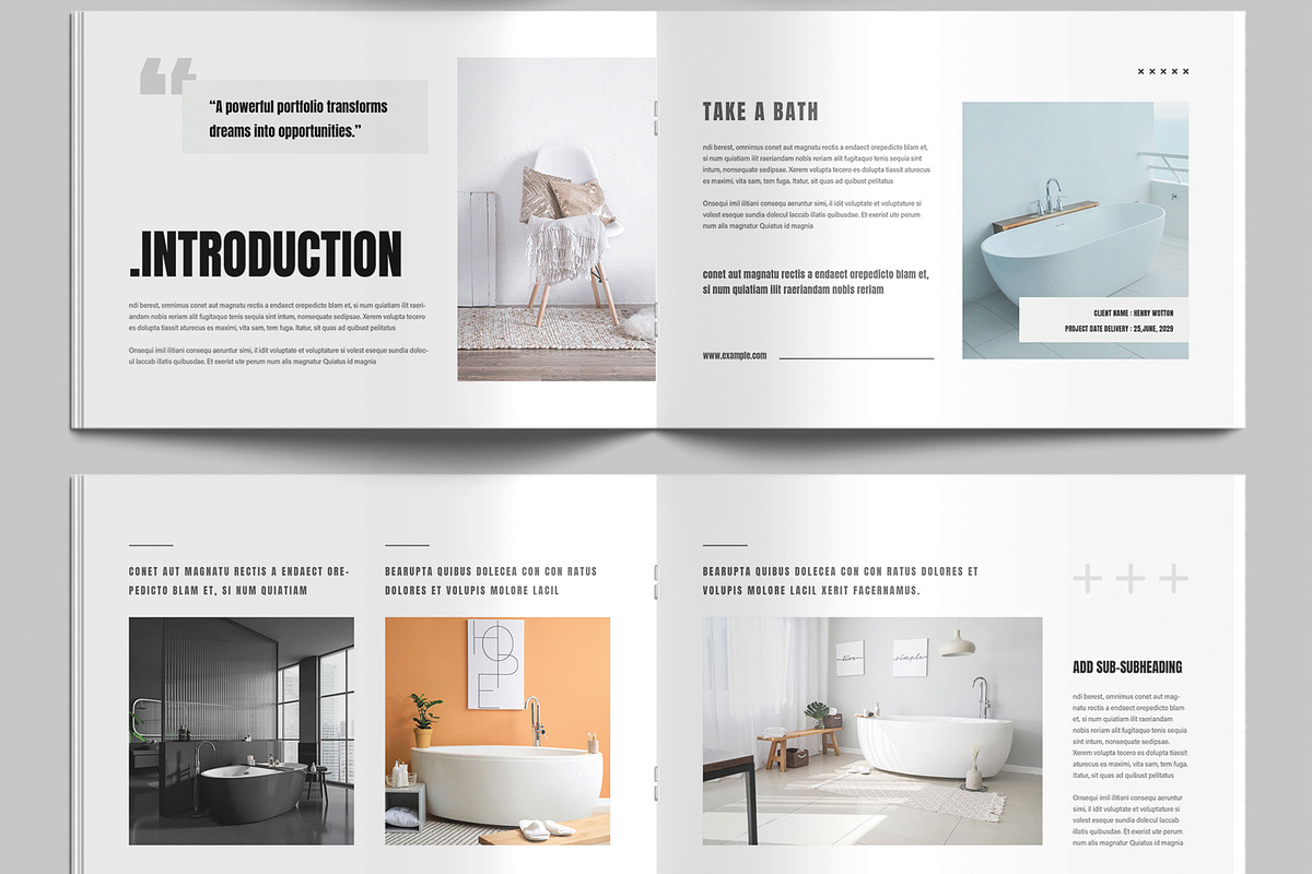 Modern And Creative  Portfolio, a Brochure Template by MightyDesign (Photo 4 of 9)