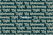 My Wednesday Night, a Handwritten Font by Orenari (Thumbnail 10 of 10)
