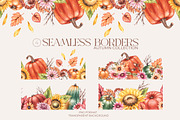 Autumn Watercolor floral collection, a Decorative Illustration by SashaKondr (Thumbnail 15 of 20)