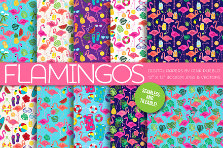 Flamingo Patterns and Backgrounds