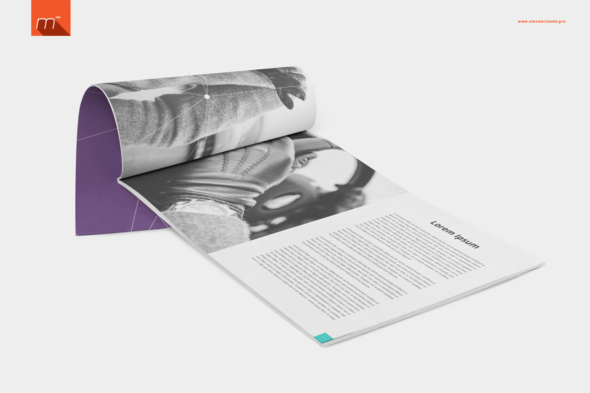 Landscape Brochure Mock-up, a Print Template by BlackMocca (Photo 2 of 8)
