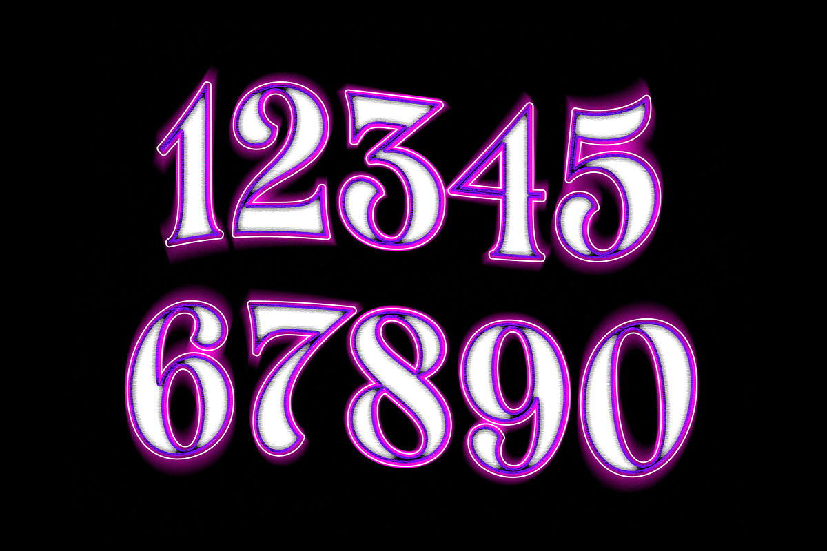 Neon Glowing Bold Text Effect preview 2