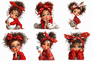 Whimsical Easter Girl Clipart, an Illustration by Libby Wishes (Thumbnail 8 of 8)