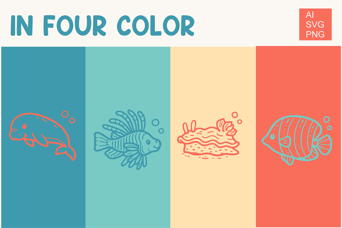 Under Sea Illustrations, an Object Illustration by Rasgood (Photo 3 of 7)