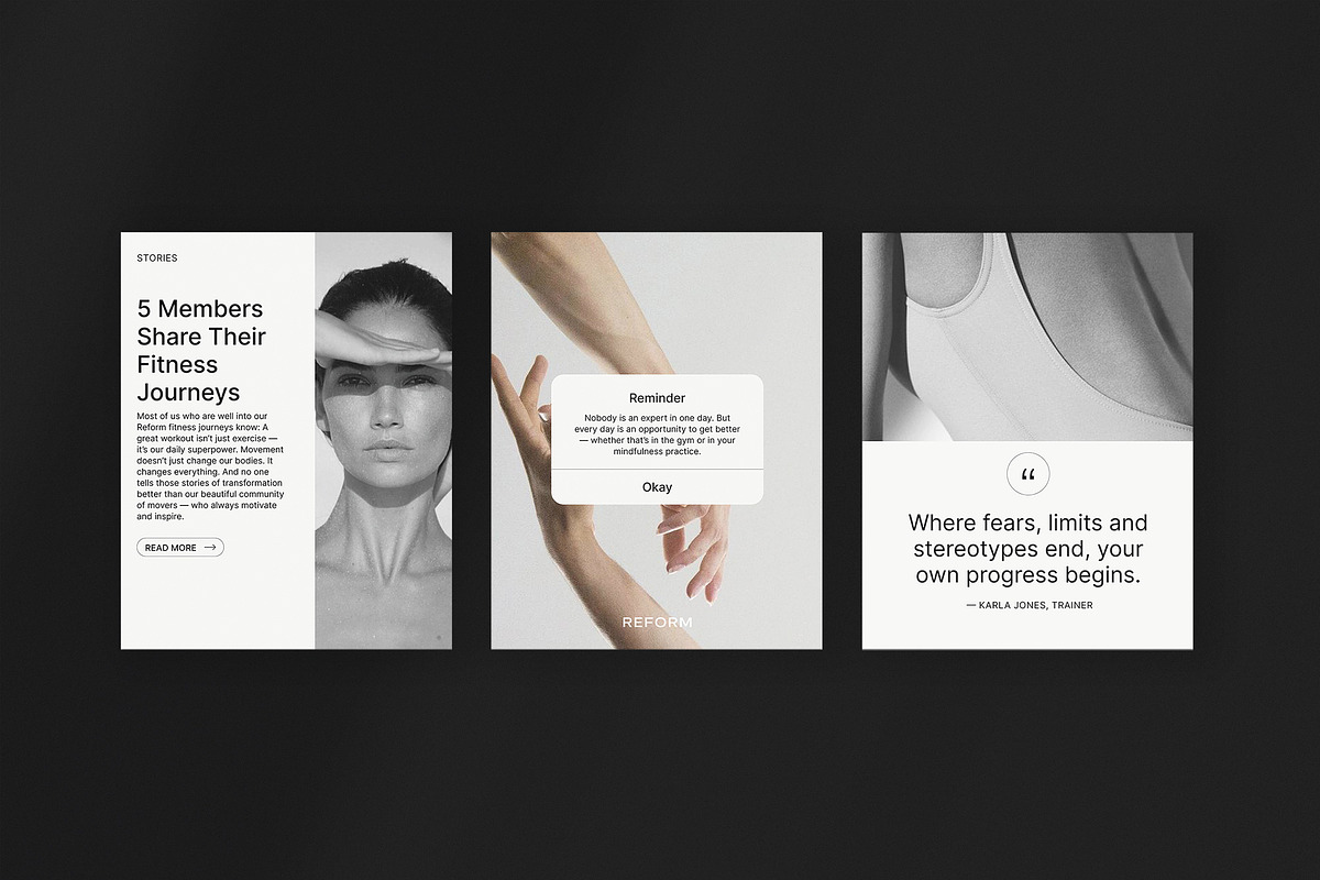 REFORM / Fitness Social Media Kit, a Social Media Template by Studio Dara (Photo 12 of 15)