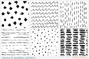 Art collage vector collection, a Pattern Graphic by Kate Art (Thumbnail 18 of 18)
