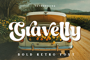 Gravelly - Bold Retro Font, a Serif Font by RagamKata (Thumbnail 1 of 10)