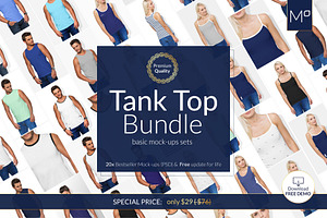TANK TOP BUNDLE 20x Mock-ups + DEMO