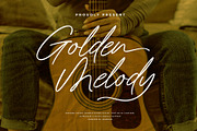 Golden Melody, a Script Font by MJB Letters (Thumbnail 1 of 10)