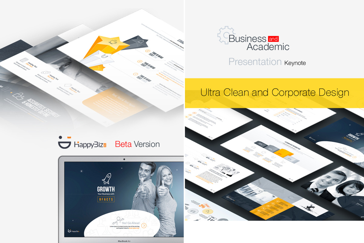 Beta | Minimal Keynote Template preview 2