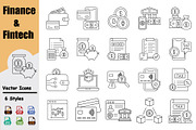 Finance & FinTech Icons Pack, an Icon by Vector Portal (Thumbnail 1 of 5)