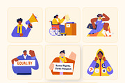Equality Illustrations Art Set, a Person Illustration by Brickclay (Thumbnail 9 of 9)