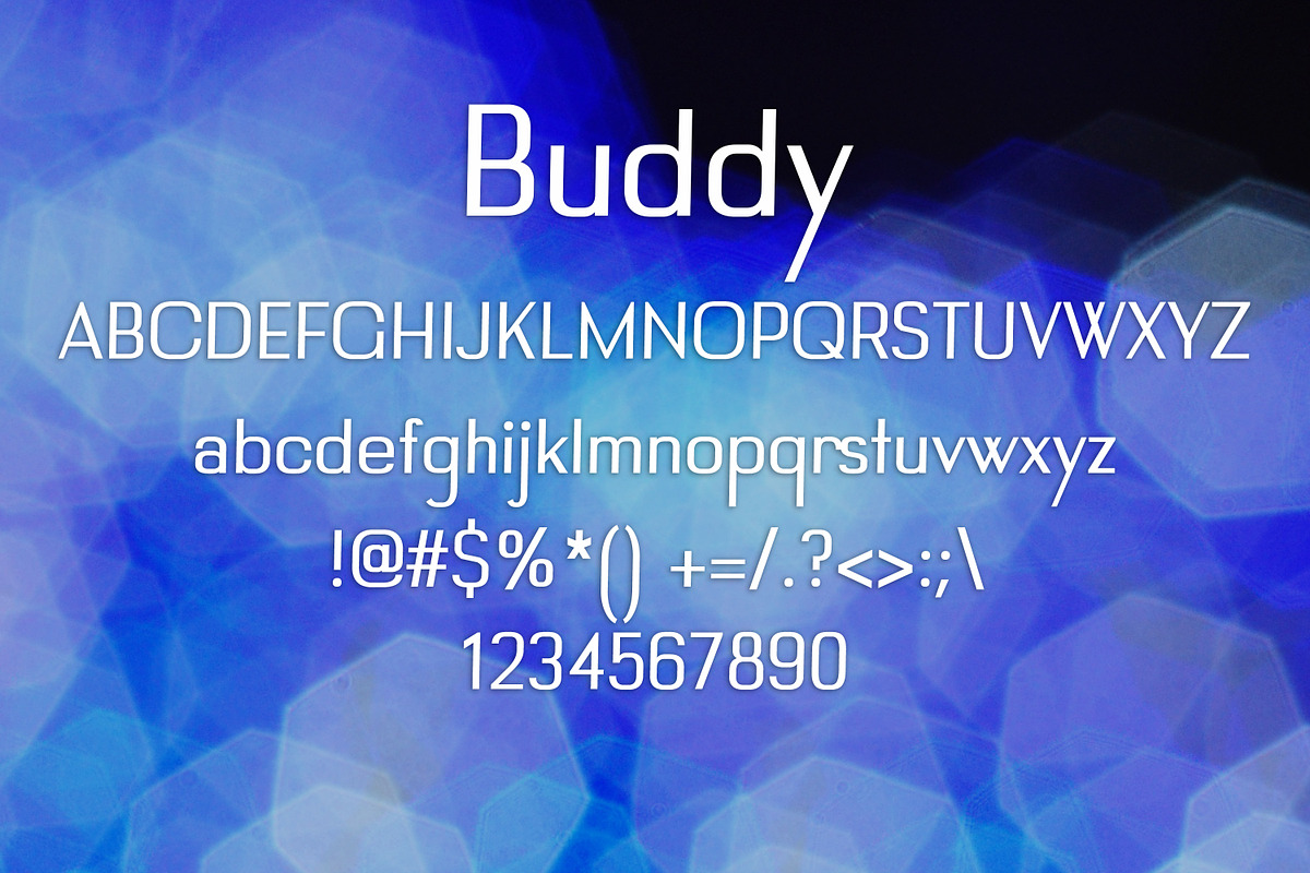 BUDDY font preview 2