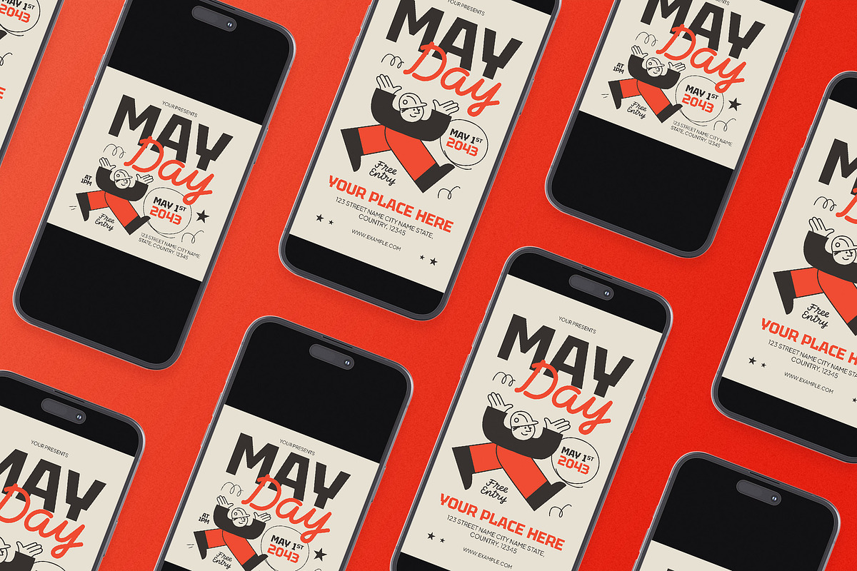 May Day Flyer Set, a Flyer Template by Aiyari Graphic (Photo 2 of 3)