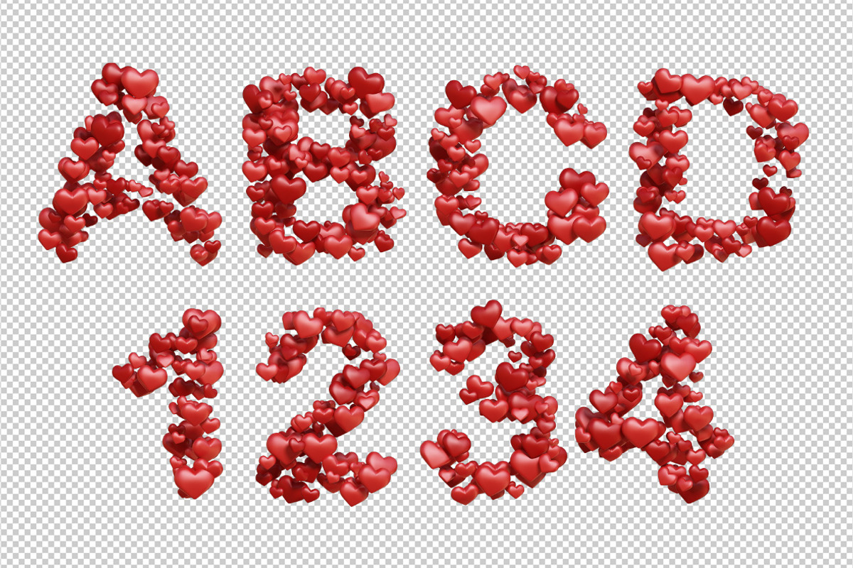 Hearts Font, a Font by Handmadefont (Photo 9 of 9)