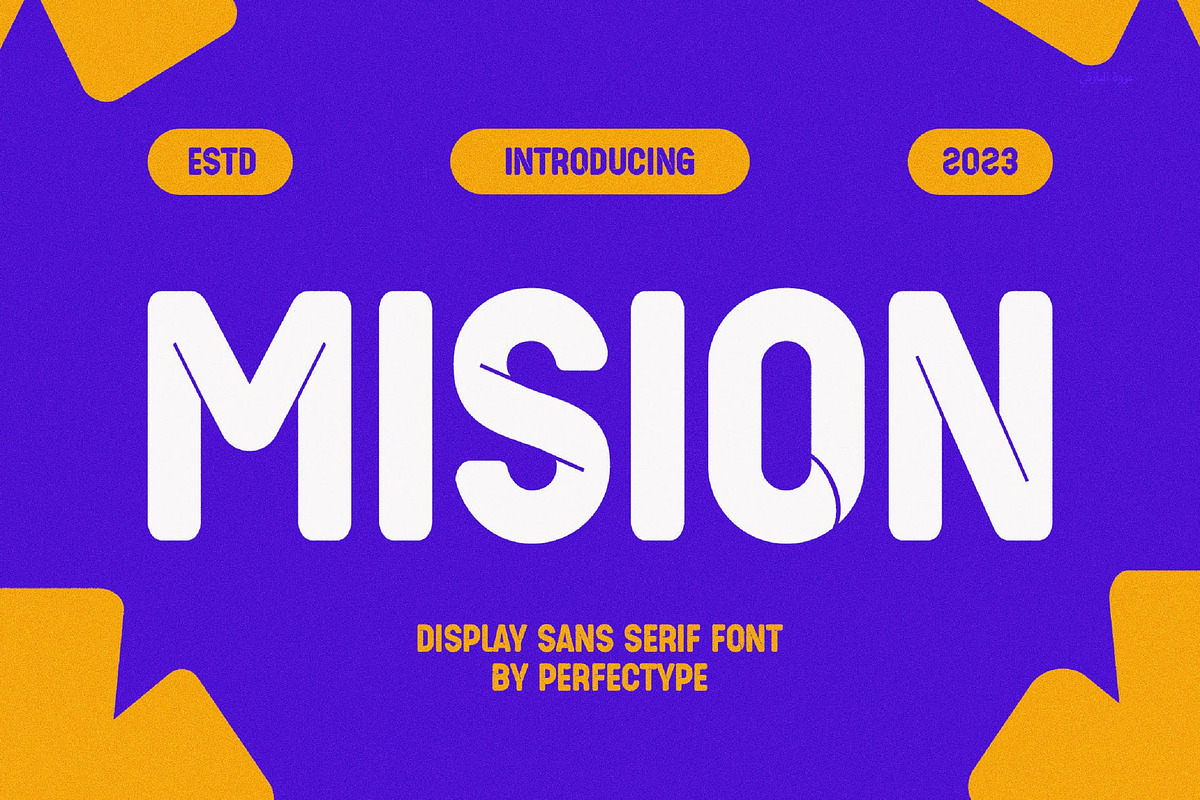 Mision Modern Futuristic Sans Serif, a Sans Serif Font by Perfectype (Photo 1 of 7)