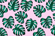 Monstera seamless patterns, a Pattern Graphic by ARTVracovska (Thumbnail 5 of 6)
