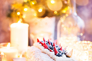 Meringue roll cake, a Food & Drink Photo by Kate S