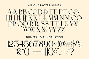 Numea - All Caps Elegant Font