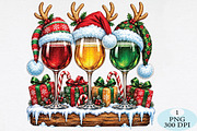 Christmas Wine Glasses PNG, a Seasonal Illustration by Daily.Designs (Thumbnail 1 of 5)