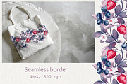 Berry Sweet Summer Patterns, a Decorative Illustration by Gribanessa (Thumbnail 3 of 6)
