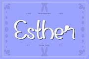 Esther Friendly Display Font, a Serif Font by infernostudio3 (Thumbnail 1 of 10)
