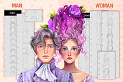 PROCREATE VINTAGE CHARACTER CREATOR, a Brush Add-On by AlexandraArt (Thumbnail 7 of 11)