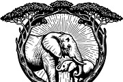 Wild Elephant Silhouette Set, an Illustration by jahid234 (Thumbnail 4 of 21)