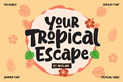 Tiki Bongo - Tropical Display Font, a Handwritten Font by Inviline.co (Thumbnail 2 of 13)