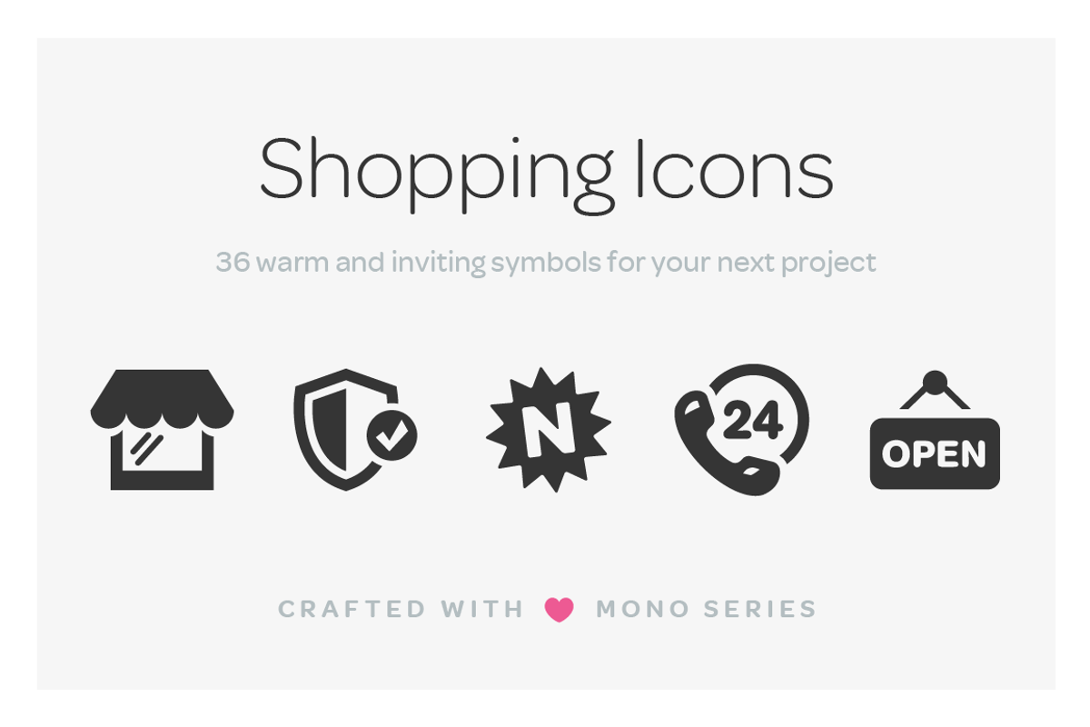 Mono Icons: Shopping