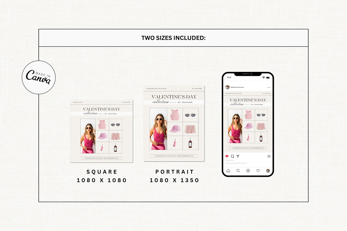 Valentine's Day LTK Canva Template, a Social Media Template by Deb Creative Studio (Photo 8 of 10)