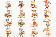 Fall Woodland Clipart Autumn Animals, an Animal Illustration by SugarCloudStudioArt (Thumbnail 4 of 6)