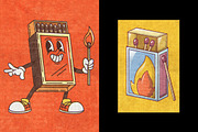 Authentic Matchbook Design Template, a Layer Style Add-On by Design Squad (Thumbnail 2 of 7)