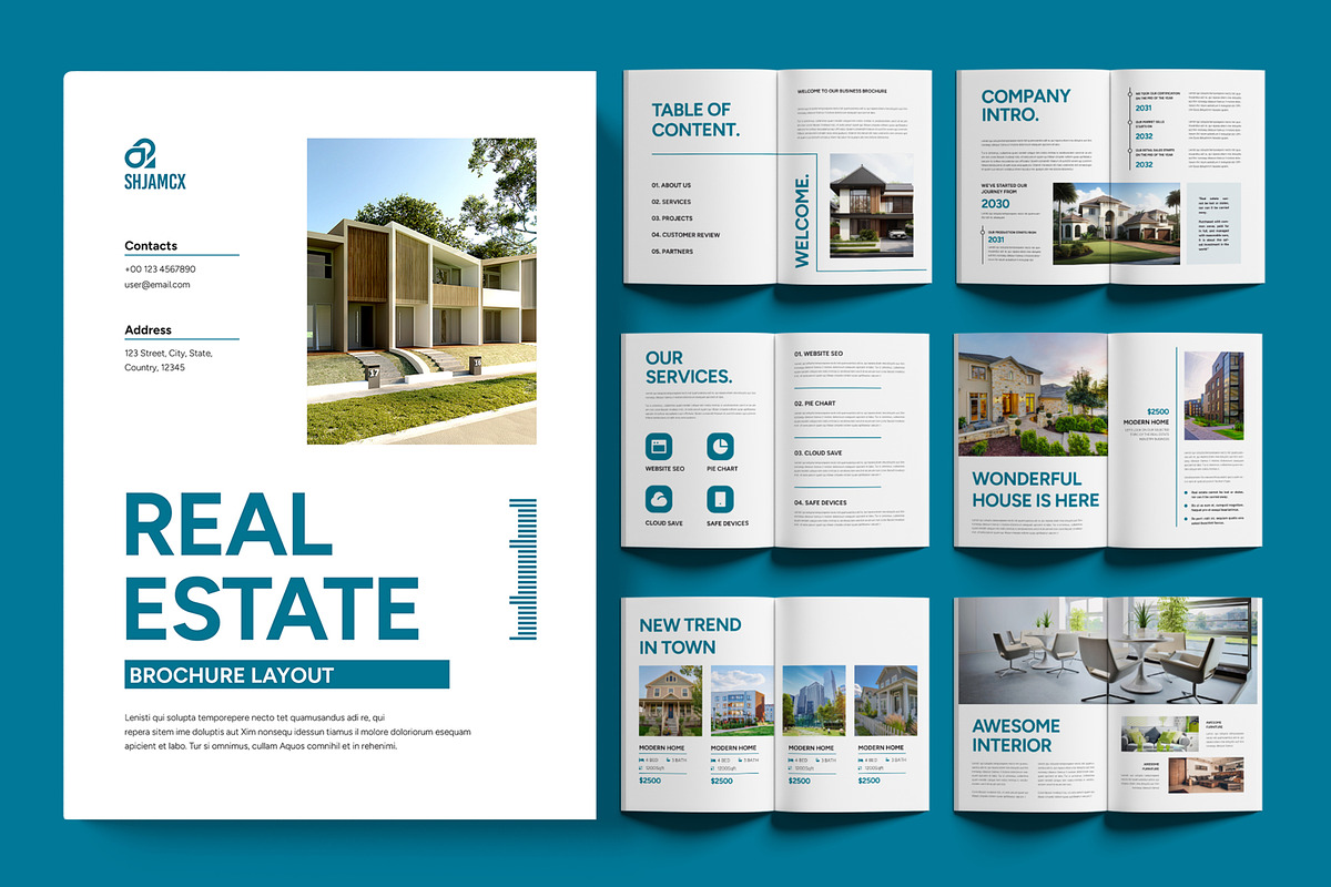 Real Estate Brochure Layout, a Brochure Template by ContestDesign (Photo 1 of 4)