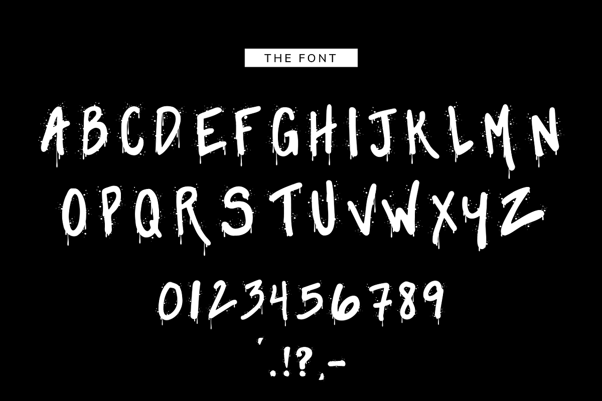 Splattersaurus Rex, a Font by OMG IT'S LINDZ (Photo 2 of 5)